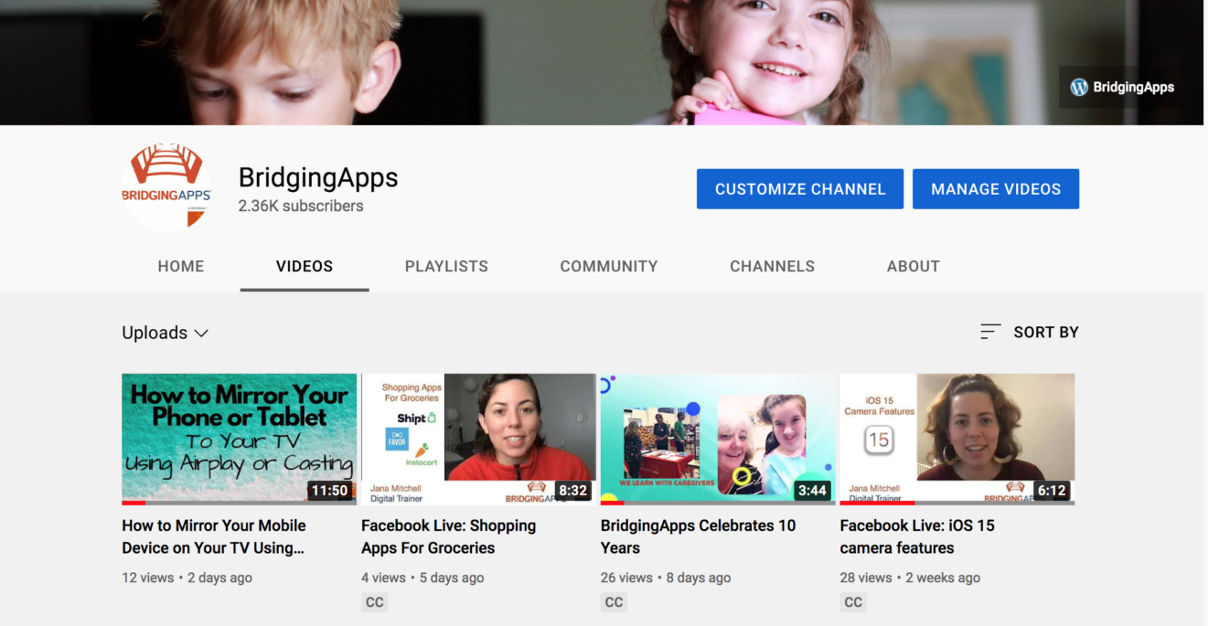 BridgingApps YouTube Screenshot