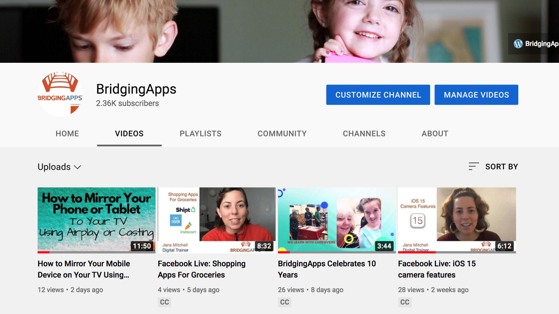 BridgingApps YouTube Screenshot