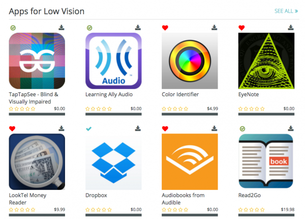 Low Vision App List