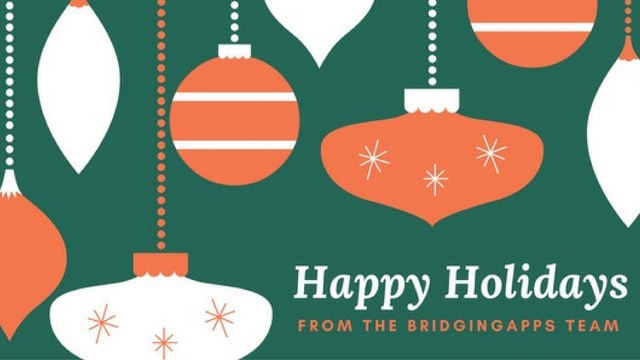 happy holidays from bridgingapps image