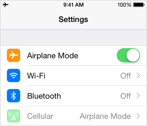 Airplane Mode Image