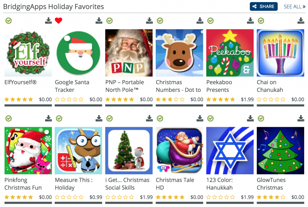 Holiday App Favorites