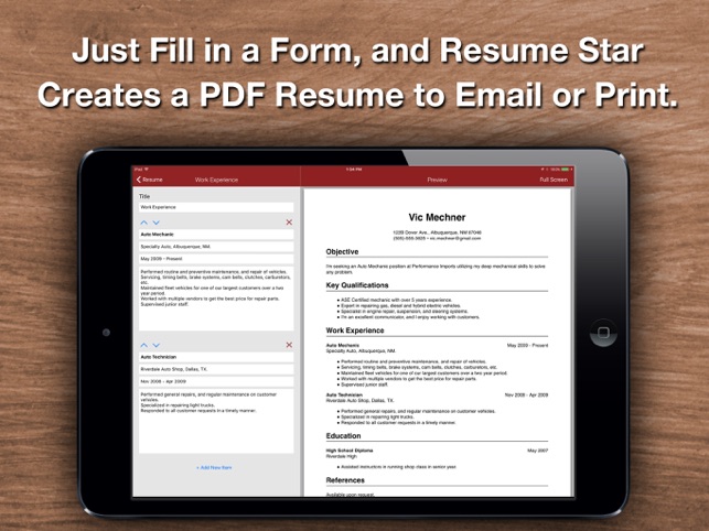 resume star 2 app