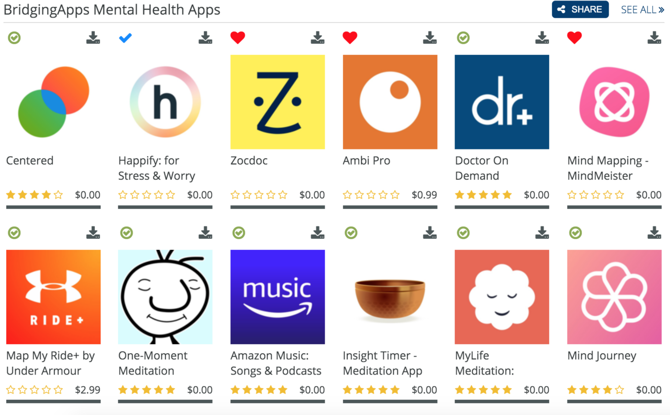 Mental Health App List Icon Images