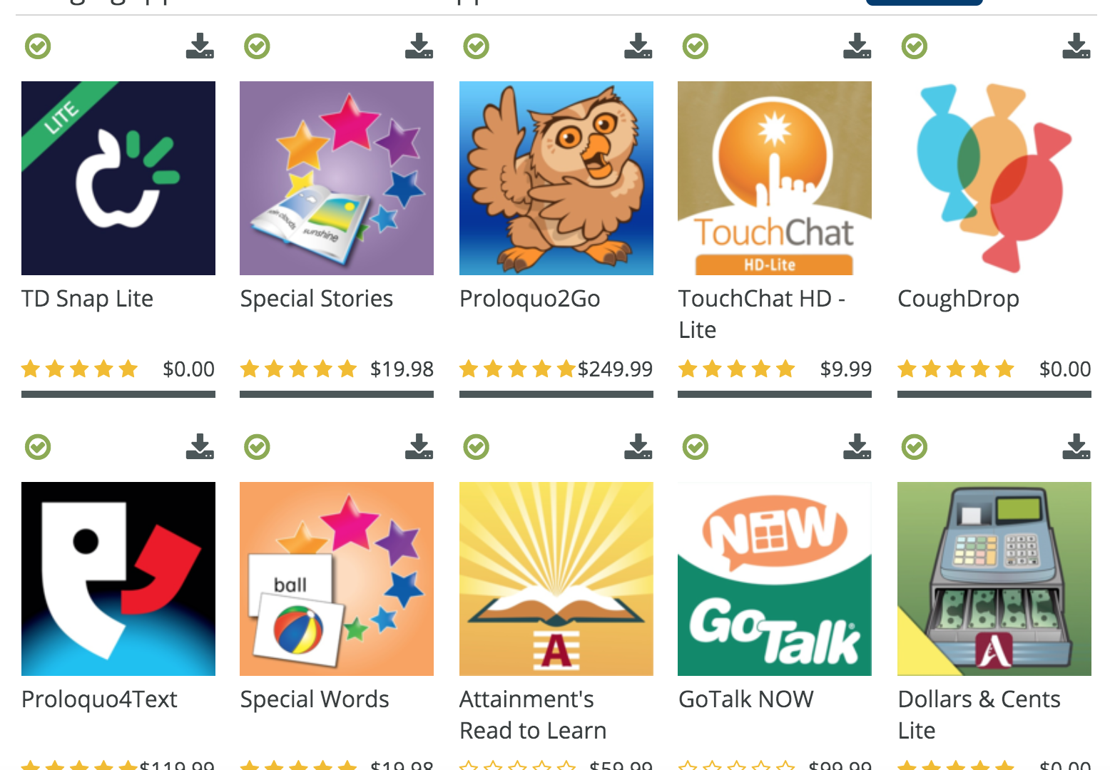Switch Accessible App List 2021