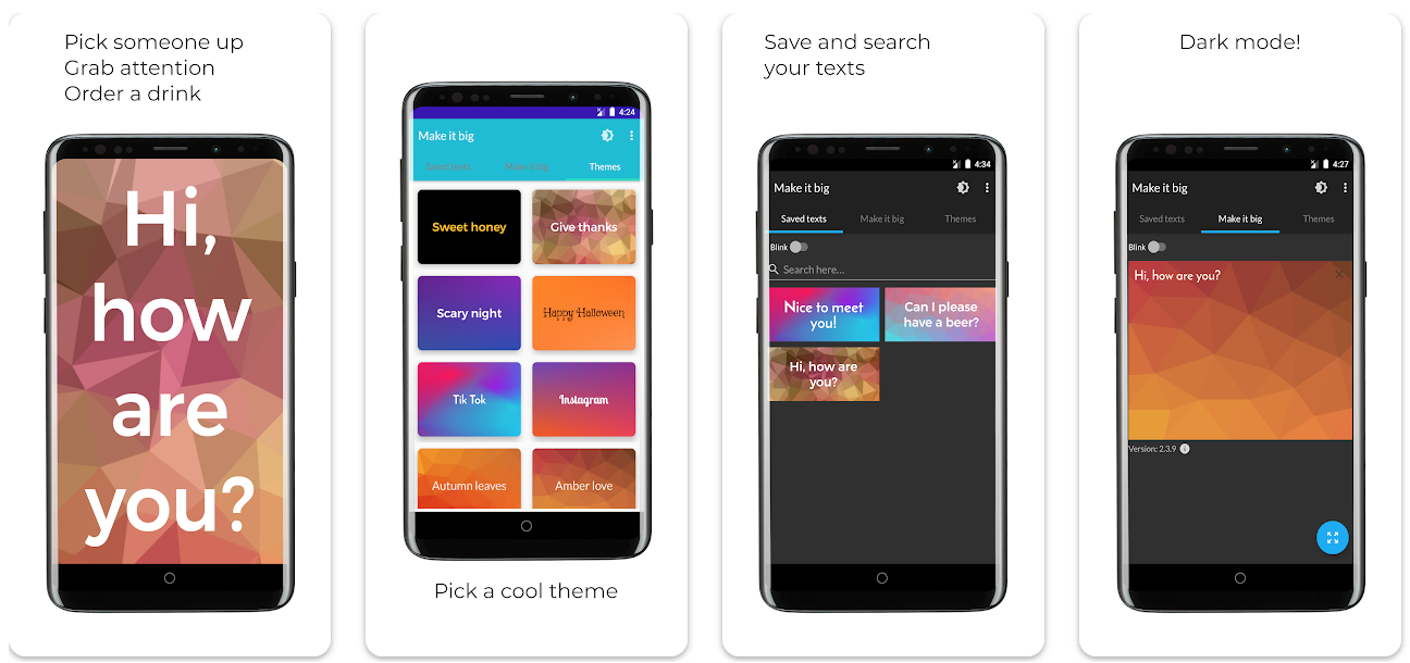 Make it big app graphic
