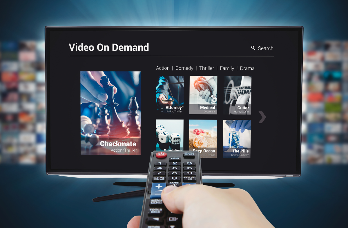 screen of video on demand