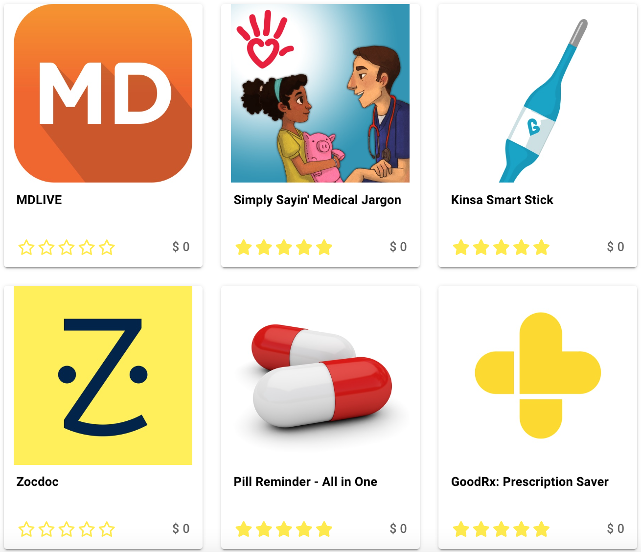 graphic of seasonal health apps