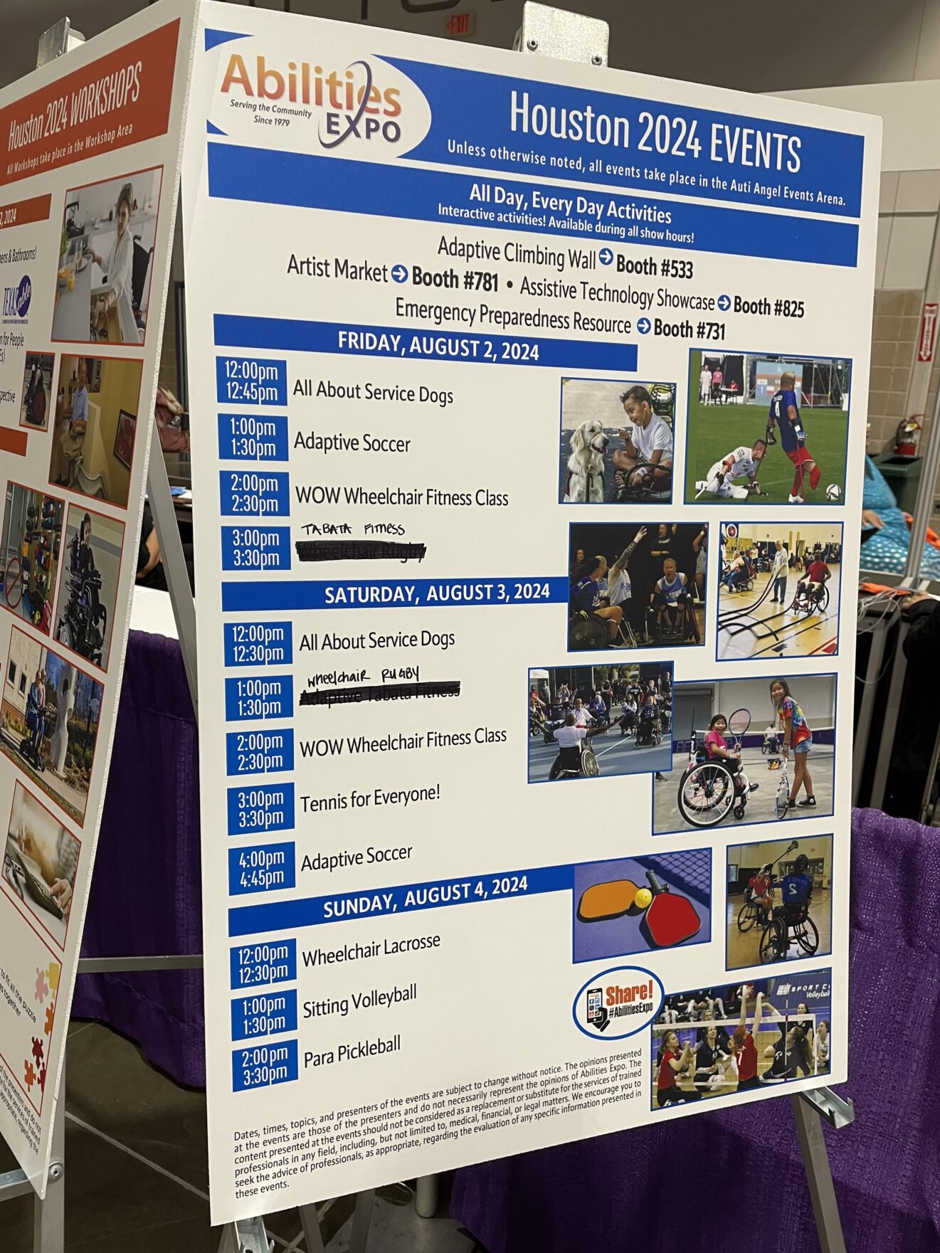 Official schedule of Expo's interactive programs.