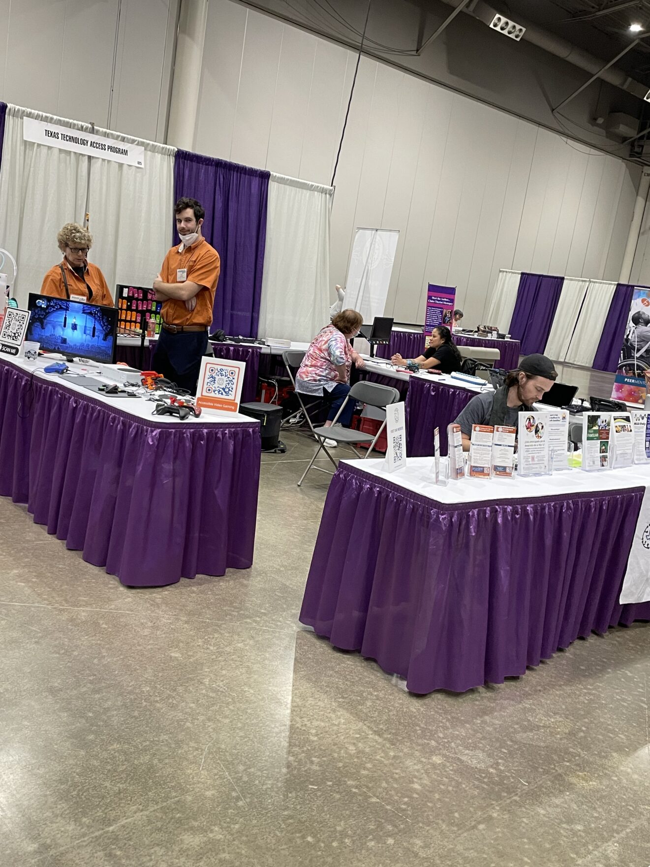 TTAP area (Texas Technology Access Program), with three tables of assistive-technology devices.