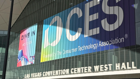 photo of CES sign at las vegas convention center